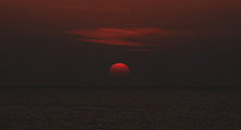 経ヶ岬から見る夕日